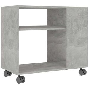 vidaXL Side Table Concrete Grey 70x35x55 cm Engineered Wood