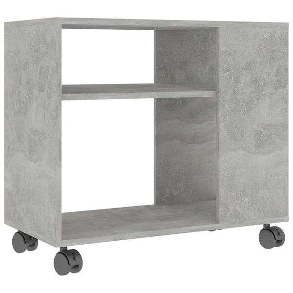 vidaXL Side Table Concrete Grey 70x35x55 cm Engineered Wood