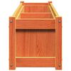 vidaXL Garden Planter Wax Brown 150x31x31 cm Solid Wood Pine