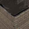 vidaXL Cushion Box with Storage Grey 50 x 50 x 50 cm Poly Rattan