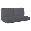 vidaXL Cushion Set 3 pcs Anthracite Oxford Fabric