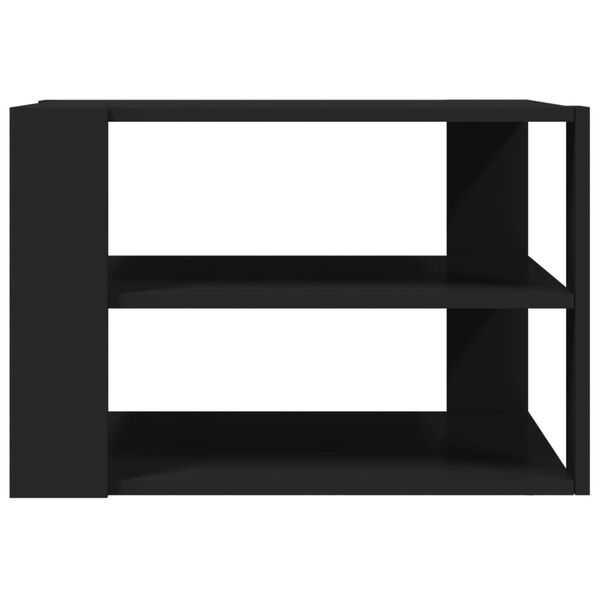 vidaXL Coffee Table Black 59.5x59.5x40 cm Engineered Wood