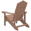 vidaXL Garden Adirondack Chair HDPE Brown