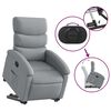 vidaXL Stand up Recliner Chair Light Grey Fabric