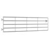 vidaXL 5 Bar Field Gate Steel (115-300)x90 cm Silver