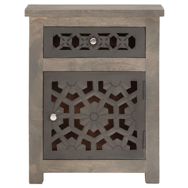 vidaXL Bedside Cabinet 40x30x50 cm Solid Mango Wood