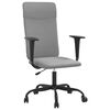 vidaXL Office Chair Height Adjustable Light Grey Fabric