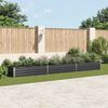 vidaXL Garden Raised Bed Galvanised Steel 480x80x45 cm Anthracite