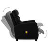 vidaXL Electric Massage Chair Black Faux Leather