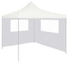 vidaXL Gazebo Sidewall with Windows 4x2 m White