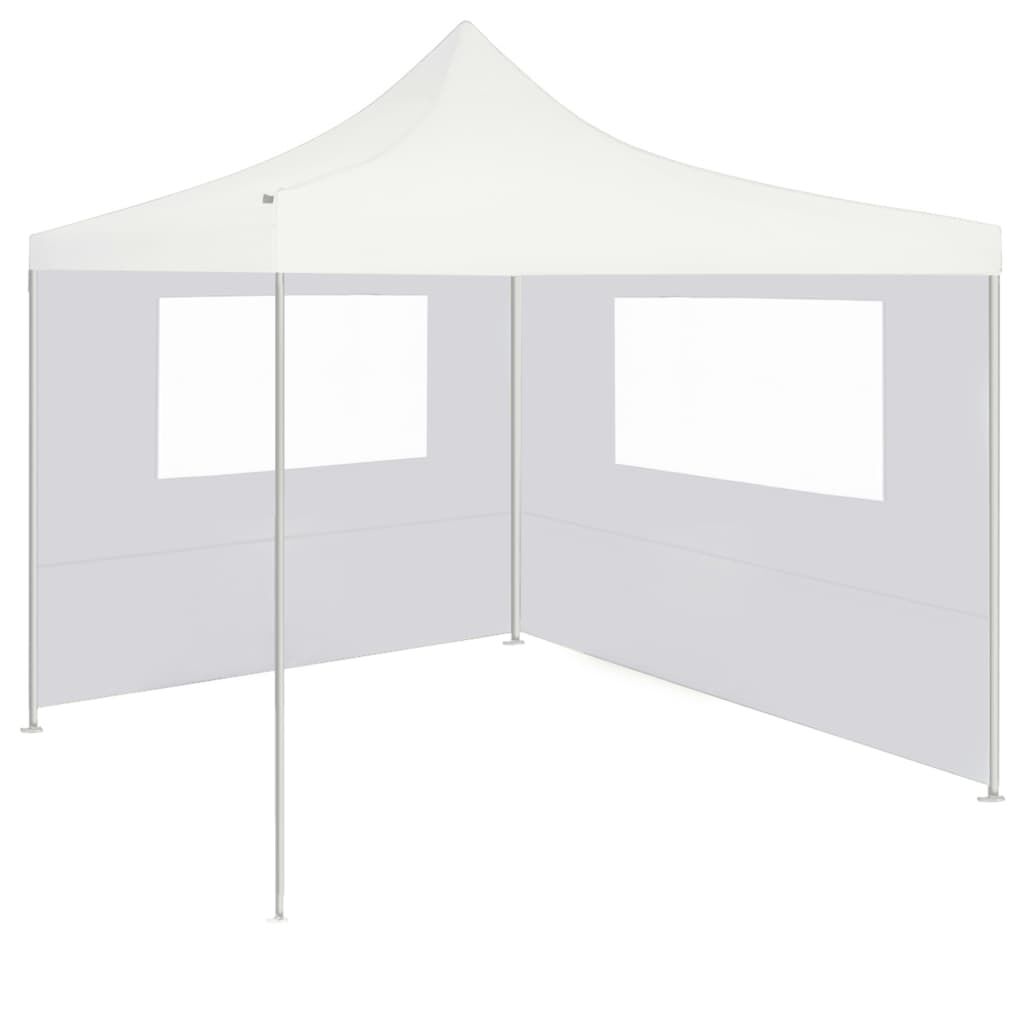vidaXL Gazebo Sidewall with Windows 4x2 m White