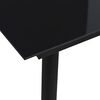 vidaXL Garden Dining Table Black 80x80x74 cm Steel and Glass