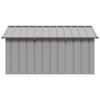 vidaXL Dog House Grey 116.5x153x81.5 cm Galvanised Steel