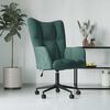 vidaXL Relaxing Chair Dark Green Velvet