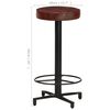 vidaXL Bar Stools 2 pcs 66 cm Real Leather