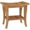 vidaXL Bathroom Side Table 50x35x45 cm Solid Wood Teak