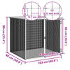 vidaXL Chicken Cage with Roof Anthracite 103x98x90 cm Galvanised Steel