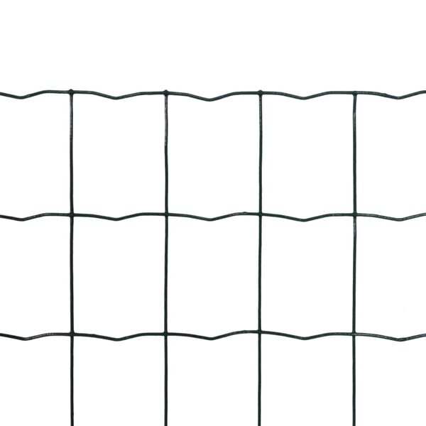 vidaXL Euro Fence Steel 25x1.2 m Green