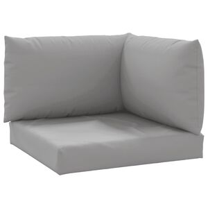 vidaXL Pallet Cushions 3 pcs Grey Oxford Fabric