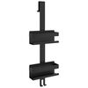 vidaXL Hanging Shower Caddy Matt Black Brushed 304 Stainless Steel
