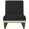 vidaXL Chaise Longue Black Velvet