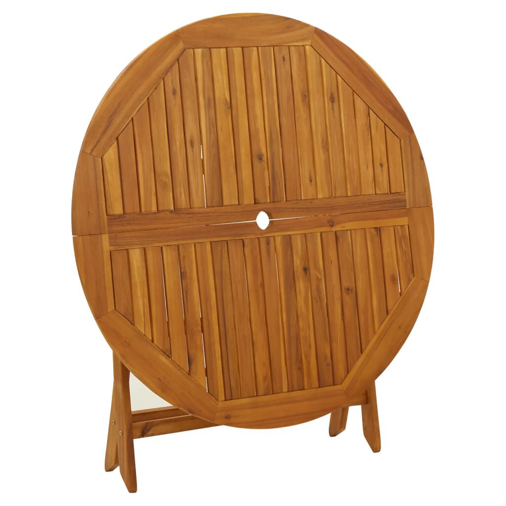 vidaXL Folding Garden Table 110 cm Solid Acacia Wood
