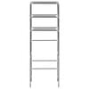 vidaXL 3-Tier Storage Rack over Toilet Silver 53x28x169 cm