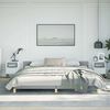 vidaXL Bed Frame without Mattress Light Grey California King Fabric