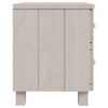 vidaXL Bedside Cabinet HAMAR White 40x35x44.5 cm Solid Pinewood