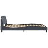vidaXL Bed Frame "Dover" Dark Grey 137x190 cm Double Velvet