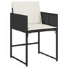 vidaXL 9 Piece Garden Dining Set with Cushions Grey Poly Rattan
