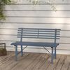 vidaXL Garden Bench 110 cm Steel Grey