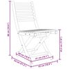 vidaXL 3 Piece Bistro Set Bamboo