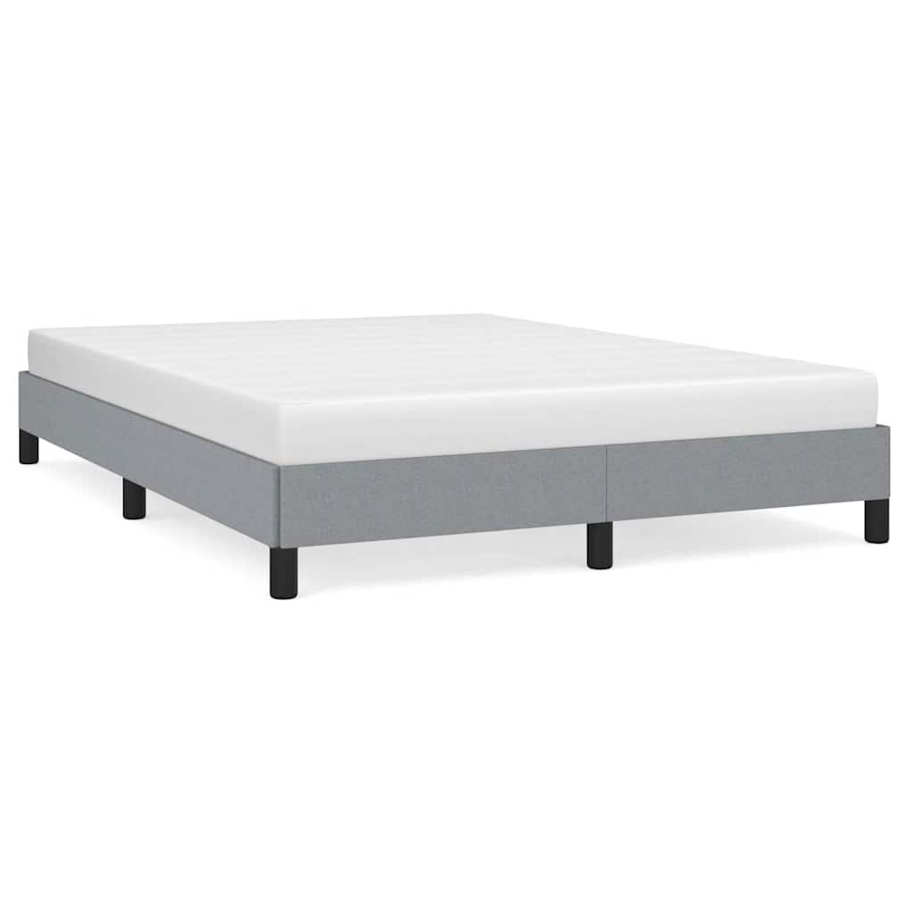 vidaXL Bed Frame without Mattress Light Grey 152x203 cm Queen Fabric