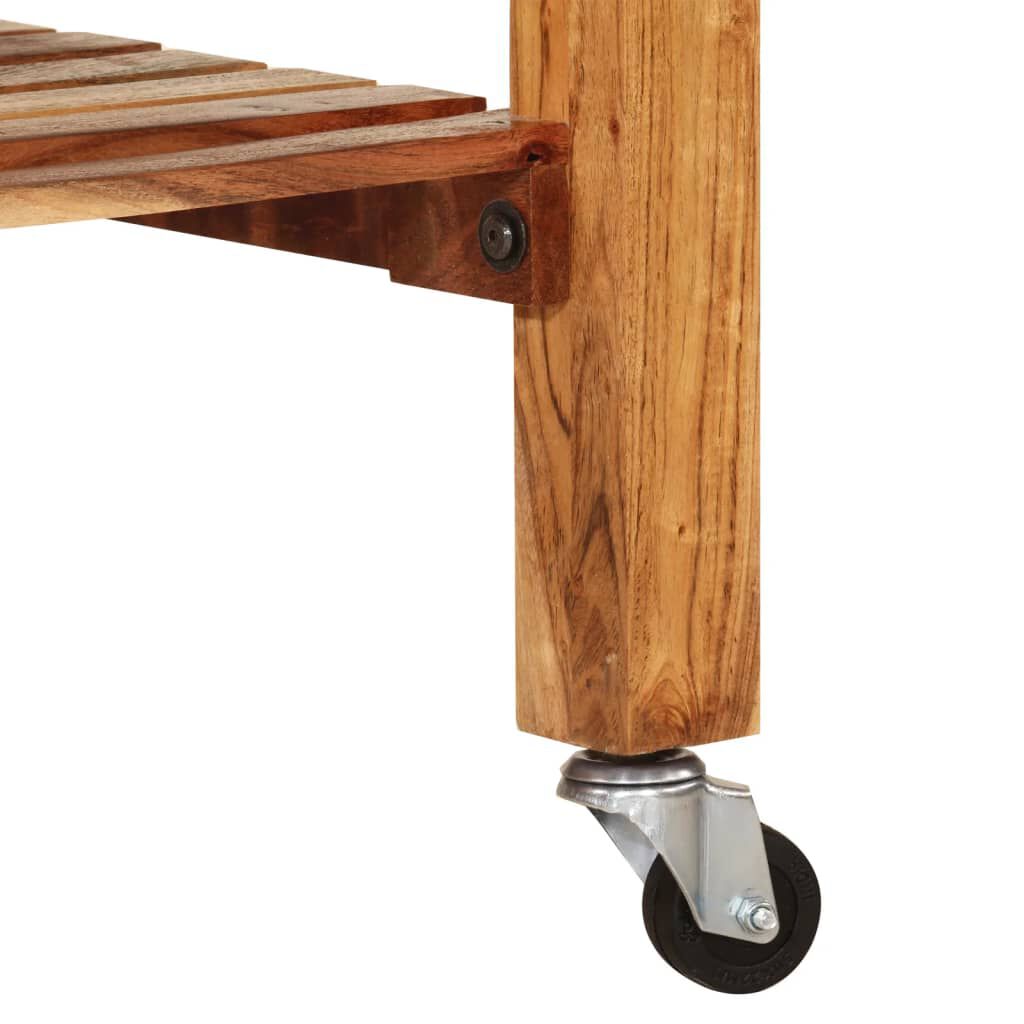 vidaXL Kitchen Trolley 55x55x89 cm Solid Wood Acacia