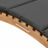 vidaXL Garden Sunlounger Brown 198 x 55 x 58.5 cm Solid Teak Wood