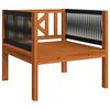 vidaXL 10 Piece Garden Lounge Set with Cushions Cream Wood Acacia&Rope
