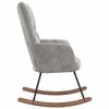 vidaXL Rocking Chair Light Grey Velvet