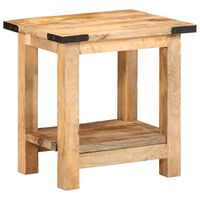 vidaXL Side Table 40x30x40 cm Solid Rough Wood Mango