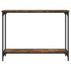 vidaXL Console Table Smoked Oak 101x30.5x75 cm Engineered Wood
