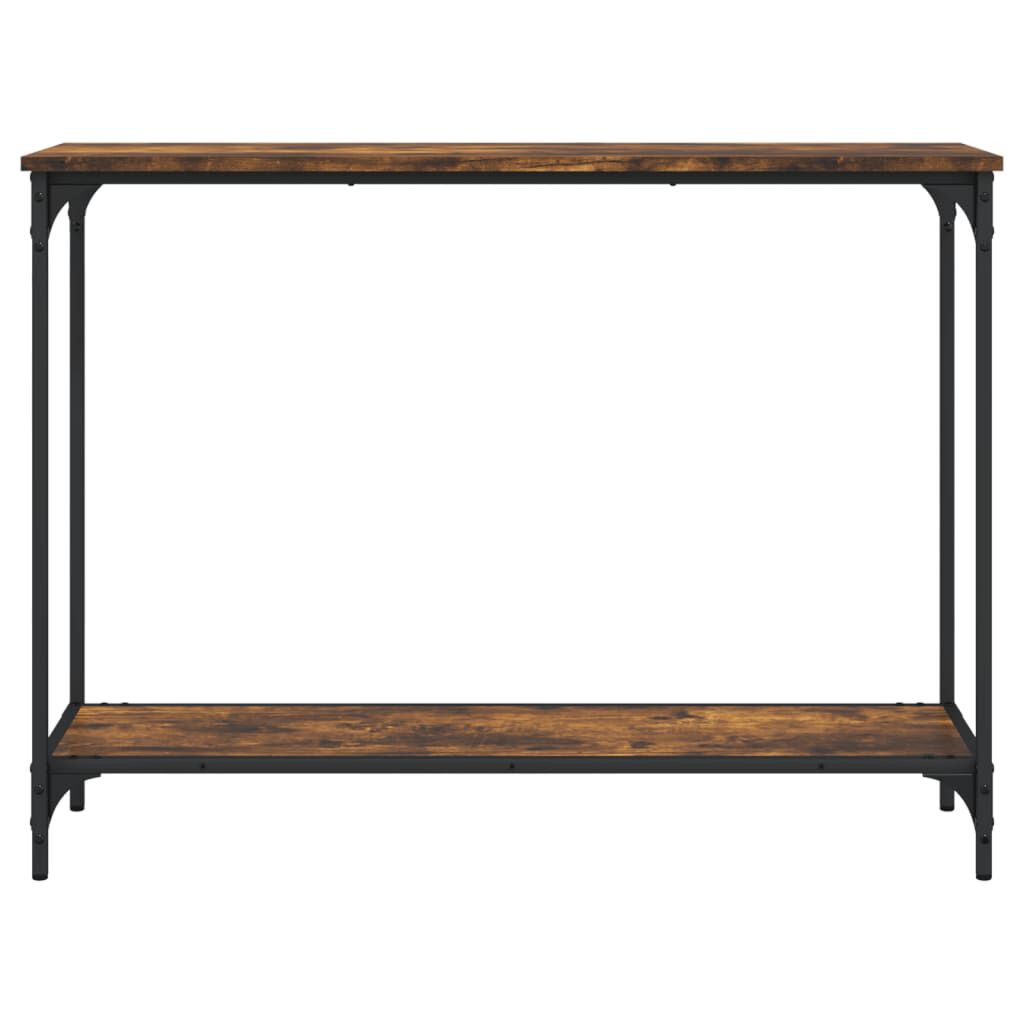 vidaXL Console Table Smoked Oak 101x30.5x75 cm Engineered Wood
