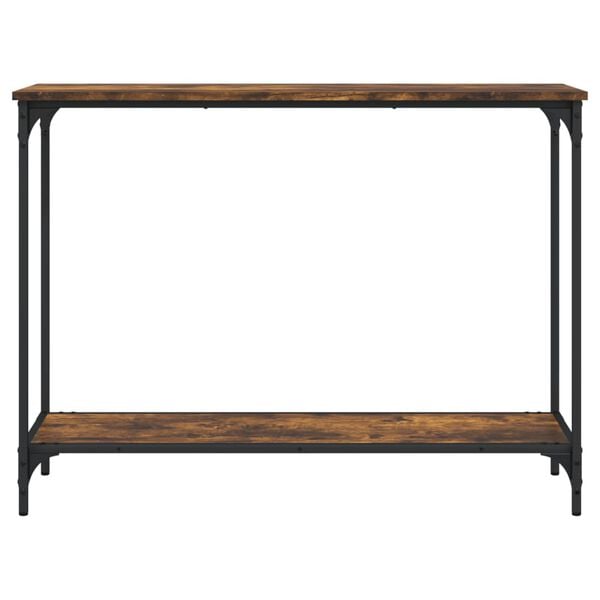 vidaXL Console Table Smoked Oak 101x30.5x75 cm Engineered Wood