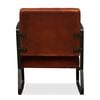 vidaXL Lounge Chair Brown Genuine Leather