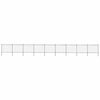 vidaXL Garden Fence with Spear Top Steel 1506x150 cm Black