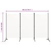 vidaXL 3-Panel Room Divider White 260x180 cm