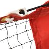 vidaXL Tennis Net Black and Red 300x100x87 cm Polyester