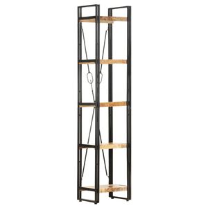 vidaXL 5-Tier Bookcase 39x30x180 cm Solid Mango Wood