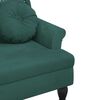 vidaXL Bench with Cushions Dark Green 120.5x65x75 cm Velvet