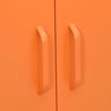 vidaXL Storage Cabinet Orange 80x35x101.5 cm Steel