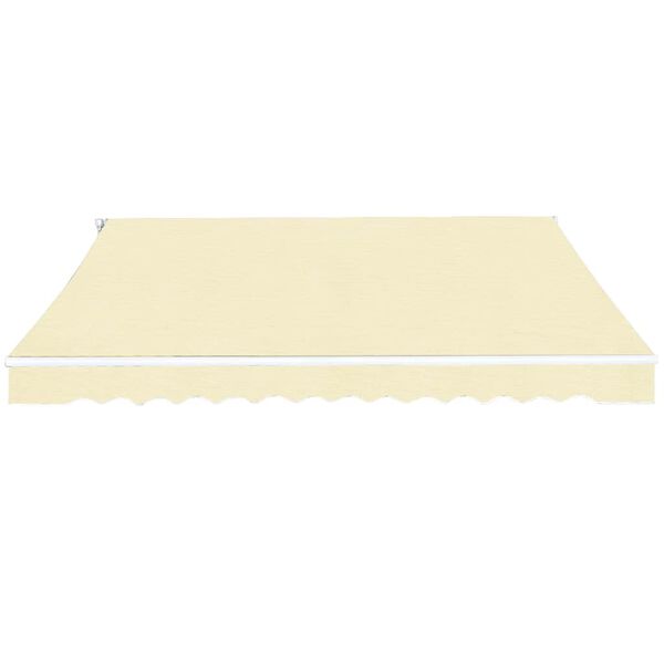 vidaXL Folding Awning Manual Operated 400 cm Cream